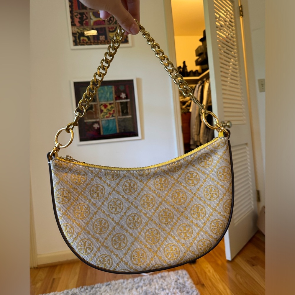 Tory Burch T monogram yellow crossbody purse - Perfect condition